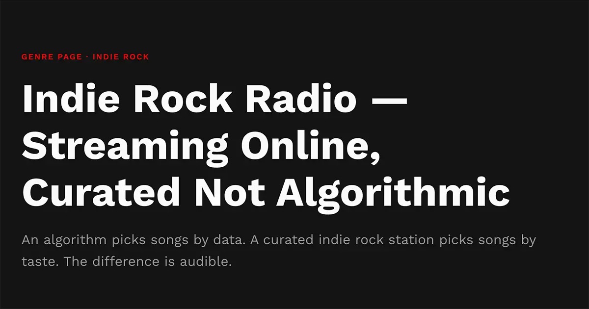 90s Alternative Rock Radio — Stream Online
